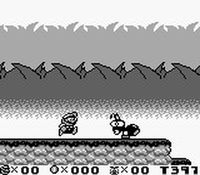 une photo d'Ã©cran de Super Mario Land 2 sur Nintendo Game Boy